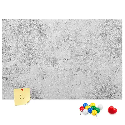 Printed Concrete Wall Design Cork Memo Board