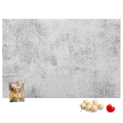 Printed Concrete Wall Design Cork Memo Board
