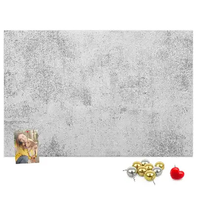 Printed Concrete Wall Design Cork Memo Board