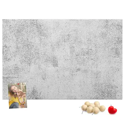 Printed Concrete Wall Design Cork Memo Board