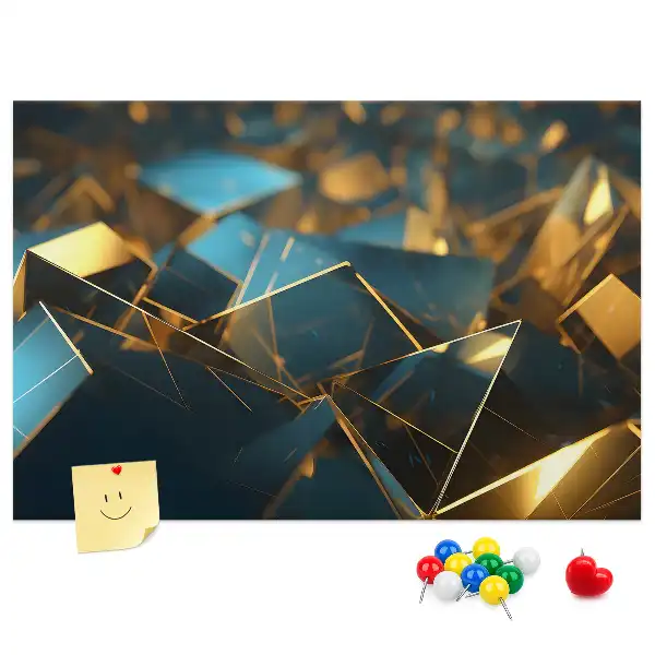 Decorative abstraction cork memo board