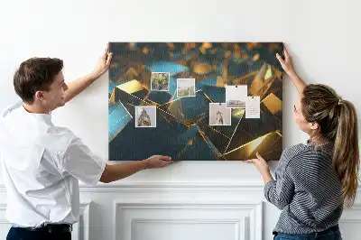 Decorative abstraction cork memo board