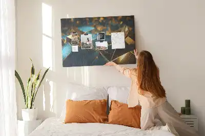 Decorative abstraction cork memo board
