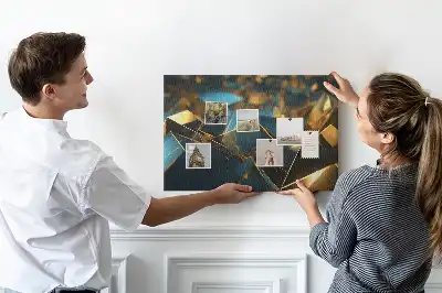Decorative abstraction cork memo board