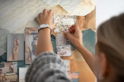 Printed Cork Board Mountains landscape