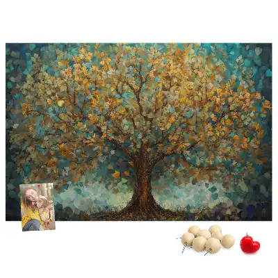 Cork memo board Mosaic tree