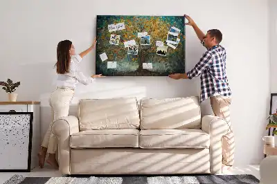 Cork memo board Mosaic tree