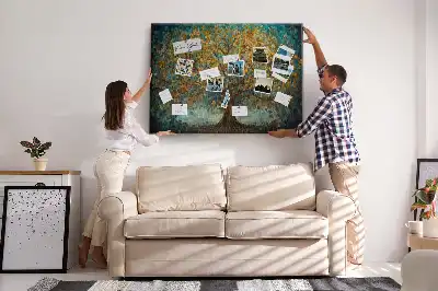 Cork memo board Mosaic tree