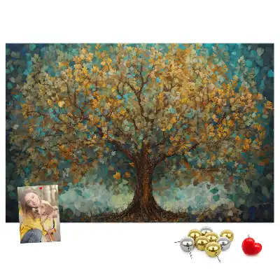 Cork memo board Mosaic tree