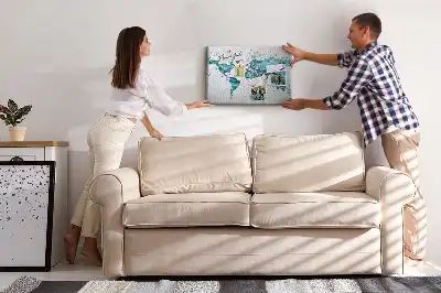 Printed World Map Cork Board
