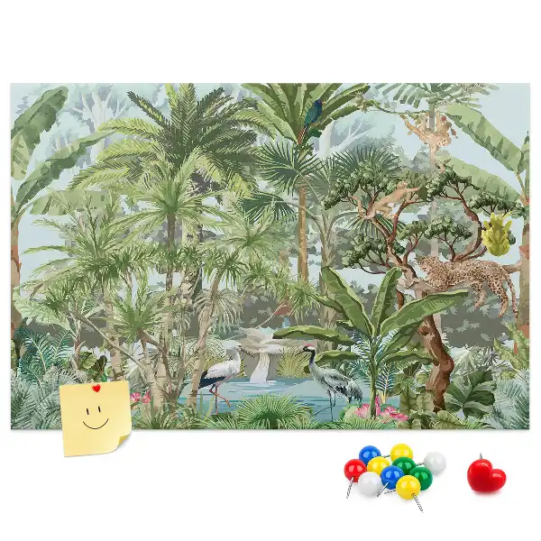 Nature jungle wildlife cork memo board