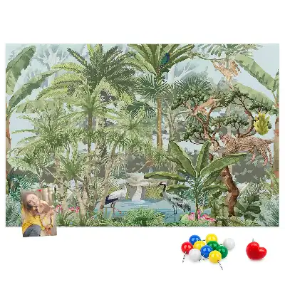 Cork memo board Nature jungle wildlife