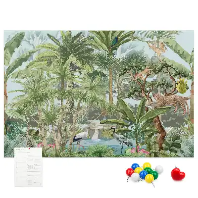 Cork memo board Nature jungle wildlife