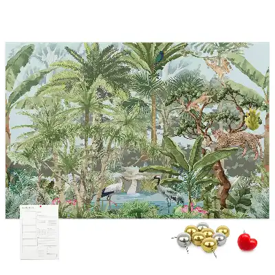 Nature jungle wildlife cork memo board