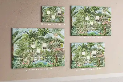 Cork memo board Nature jungle wildlife