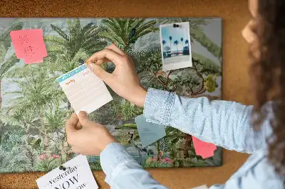 Cork memo board Nature jungle wildlife