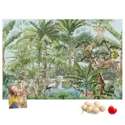 Nature jungle wildlife cork memo board