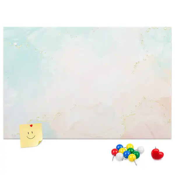 Printed Cork Board Watercolor marble