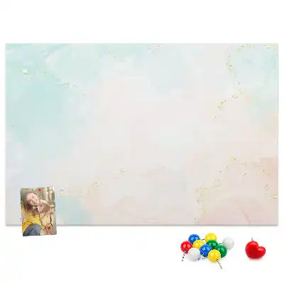 Printed Cork Board Watercolor marble