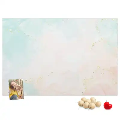 Printed Cork Board Watercolor marble