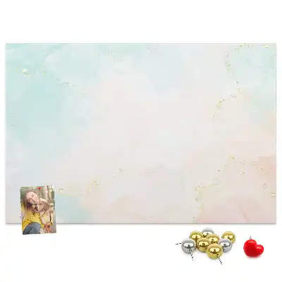 Printed Cork Board Watercolor marble