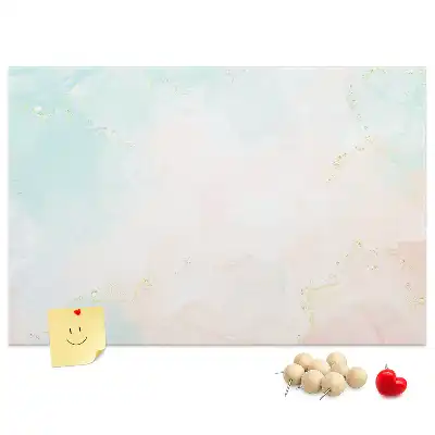 Watercolor Marble Printed Cork Board