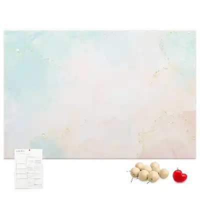 Printed Cork Board Watercolor marble