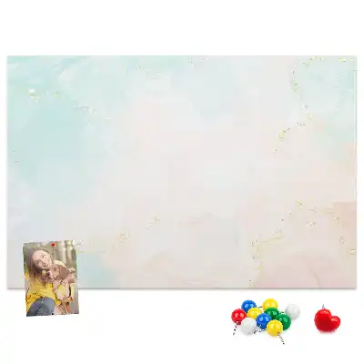 Watercolor Marble Printed Cork Board