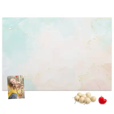 Printed Cork Board Watercolor marble