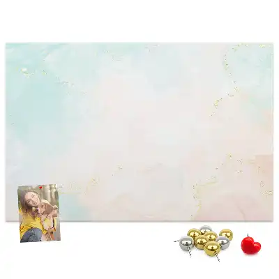 Printed Cork Board Watercolor marble