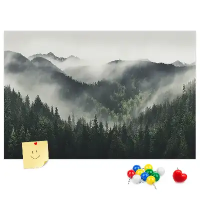 Forest Landscape Printed Cork Memo Board