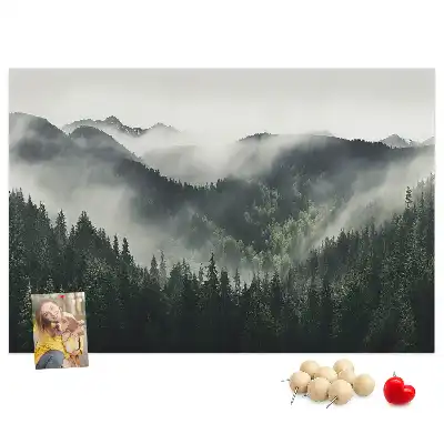 Forest Landscape Printed Cork Memo Board