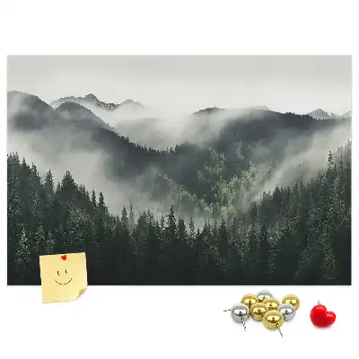 Forest Landscape Printed Cork Memo Board