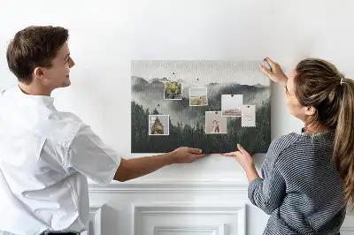 Forest Landscape Printed Cork Memo Board