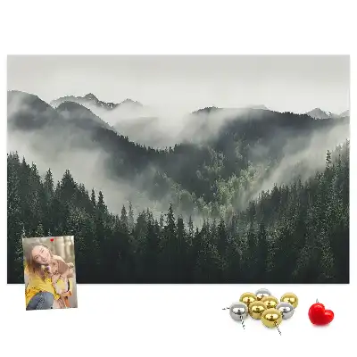 Forest Landscape Printed Cork Memo Board