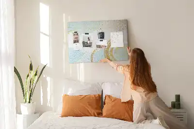 Cork memo board Decorative pattern