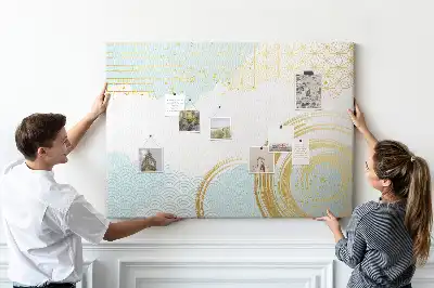 Cork memo board Decorative pattern