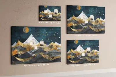 Mountains at Night Printed Cork Board