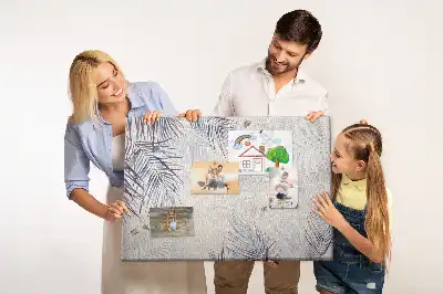 Palm Leaf Printed Cork Memo Board
