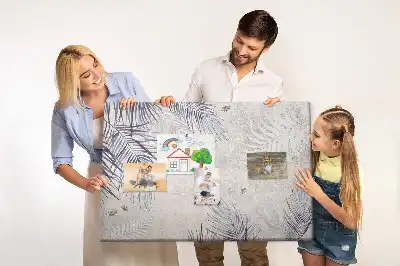 Palm Leaf Printed Cork Memo Board