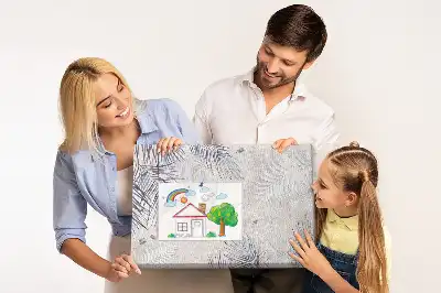 Palm Leaf Printed Cork Memo Board