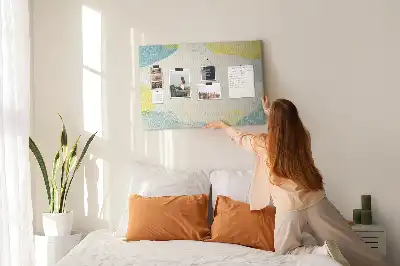 Printed Cork Board with Patterned Frame