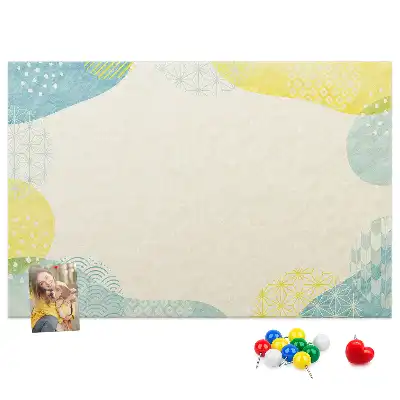 Printed Cork Board with Patterned Frame