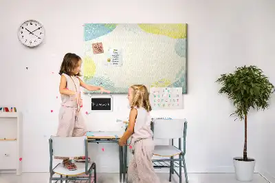 Printed Cork Board with Patterned Frame