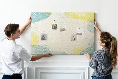 Printed Cork Board with Patterned Frame
