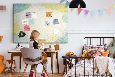 Printed Cork Board with Patterned Frame