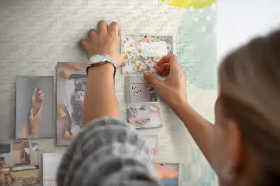 Printed Cork Board with Patterned Frame