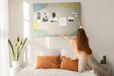 Printed Cork Board with Patterned Frame
