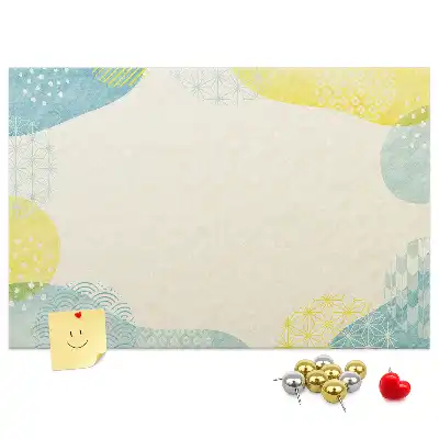 Printed Cork Board with Patterned Frame