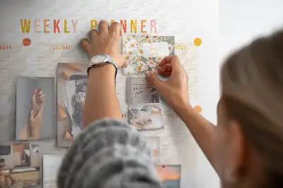 Weekly Planner Printed Cork Board